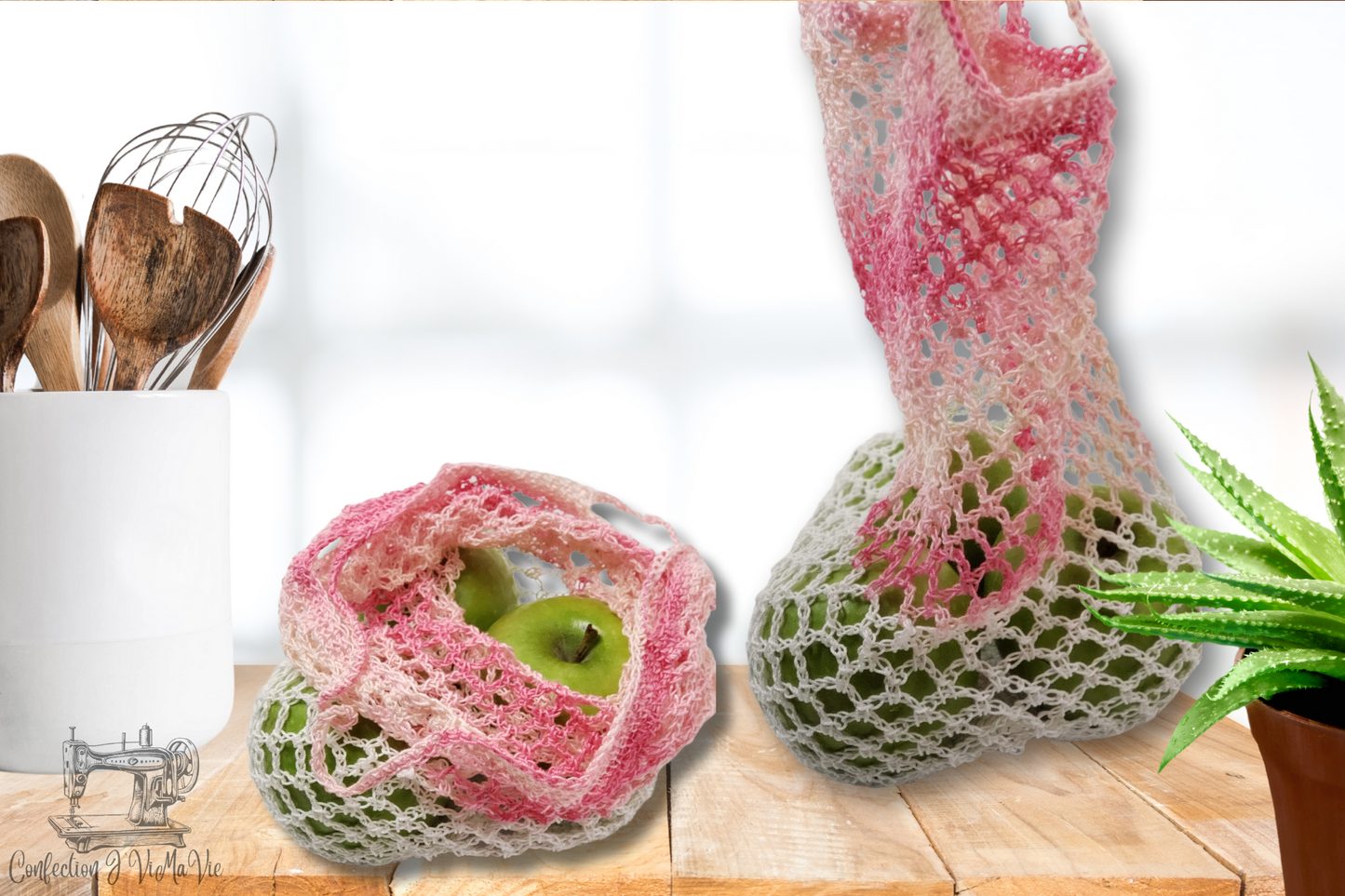 Sac à vrac Blanc et Rose