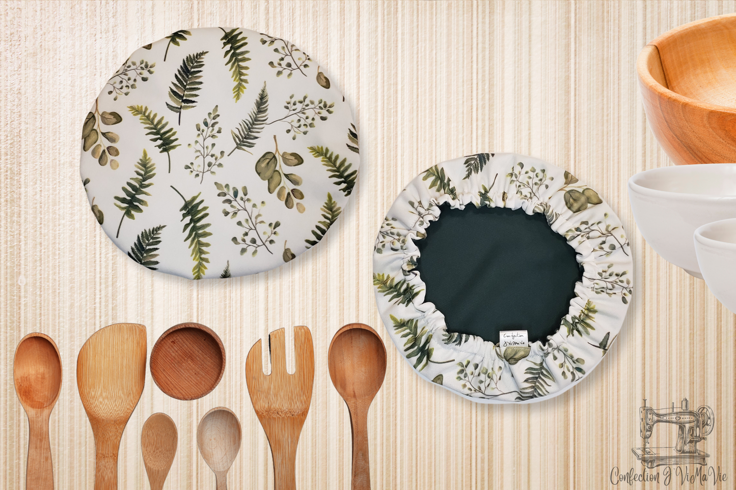 Couvre bol Couvre bol Feuillage fougère Petit