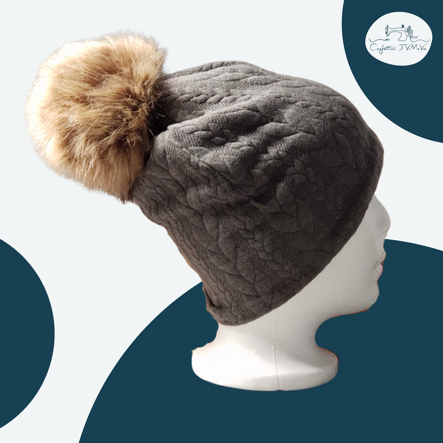Tuque uni matelassé