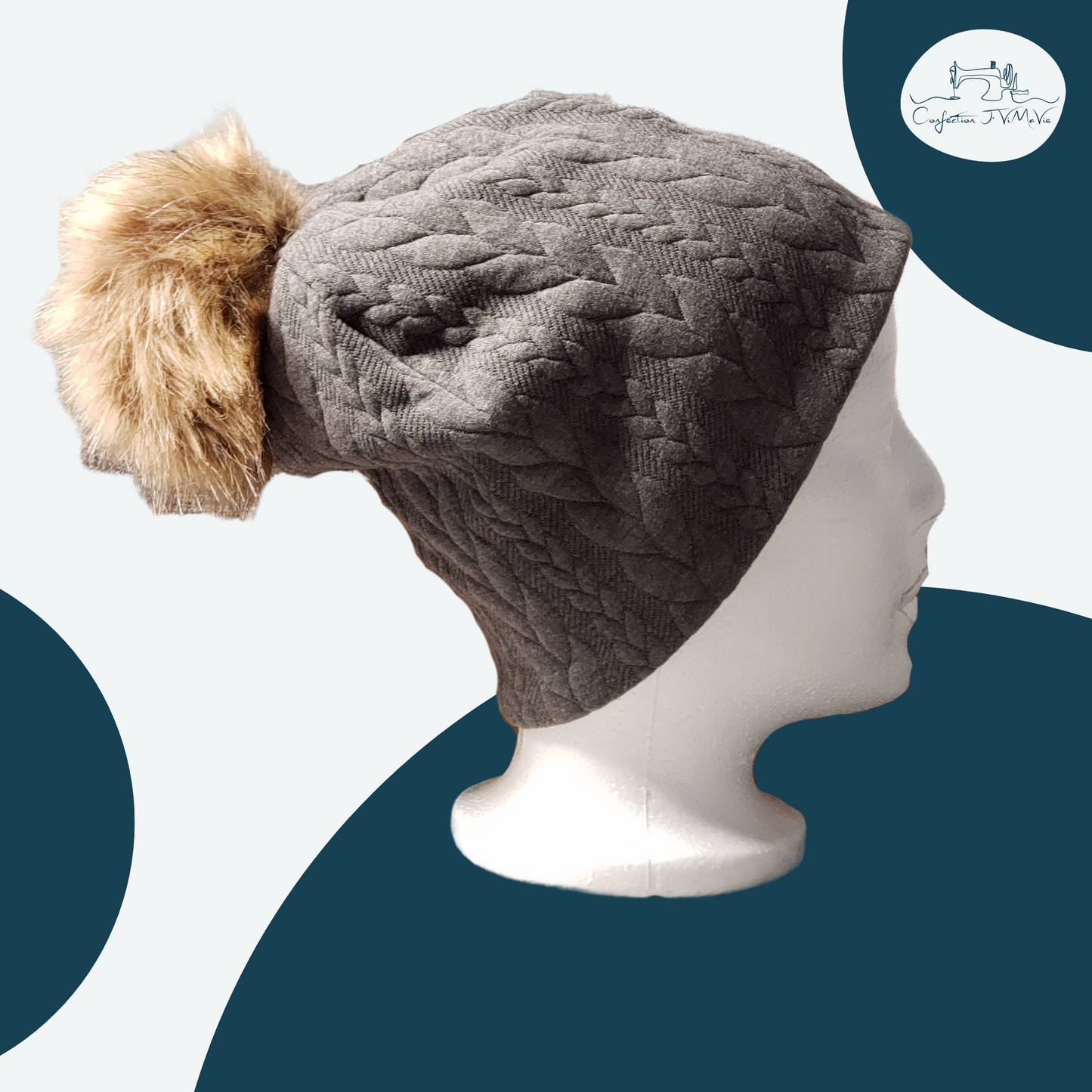 Tuque uni matelassé