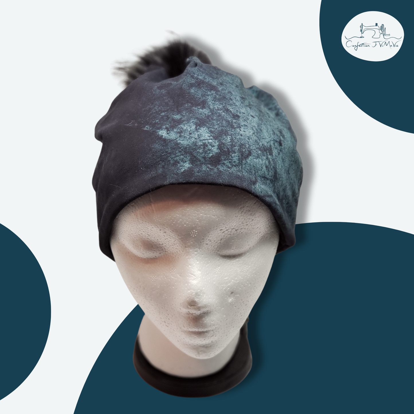 Tuque bleu acier