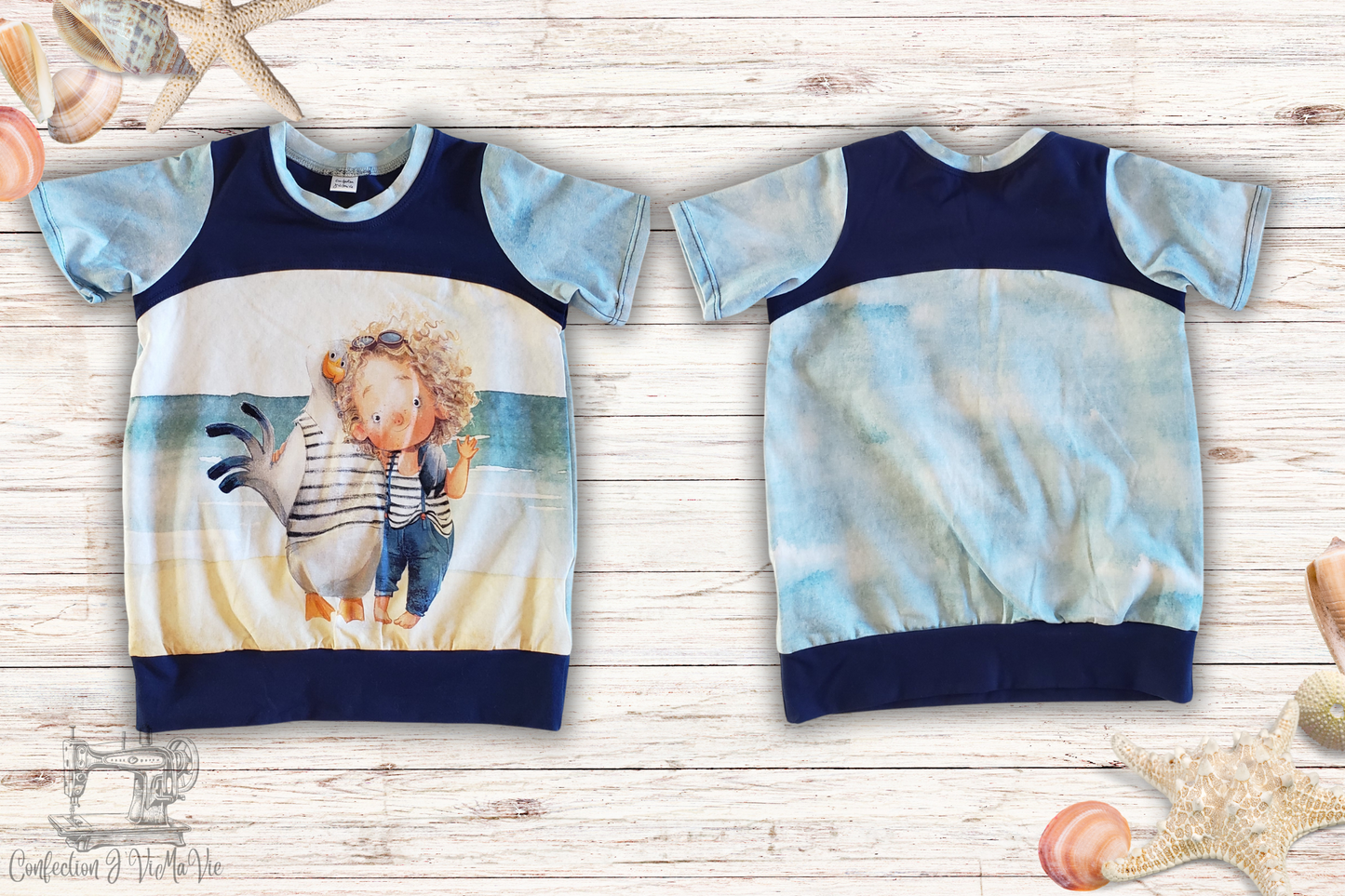 Chandail T-shirt Goéland et enfant