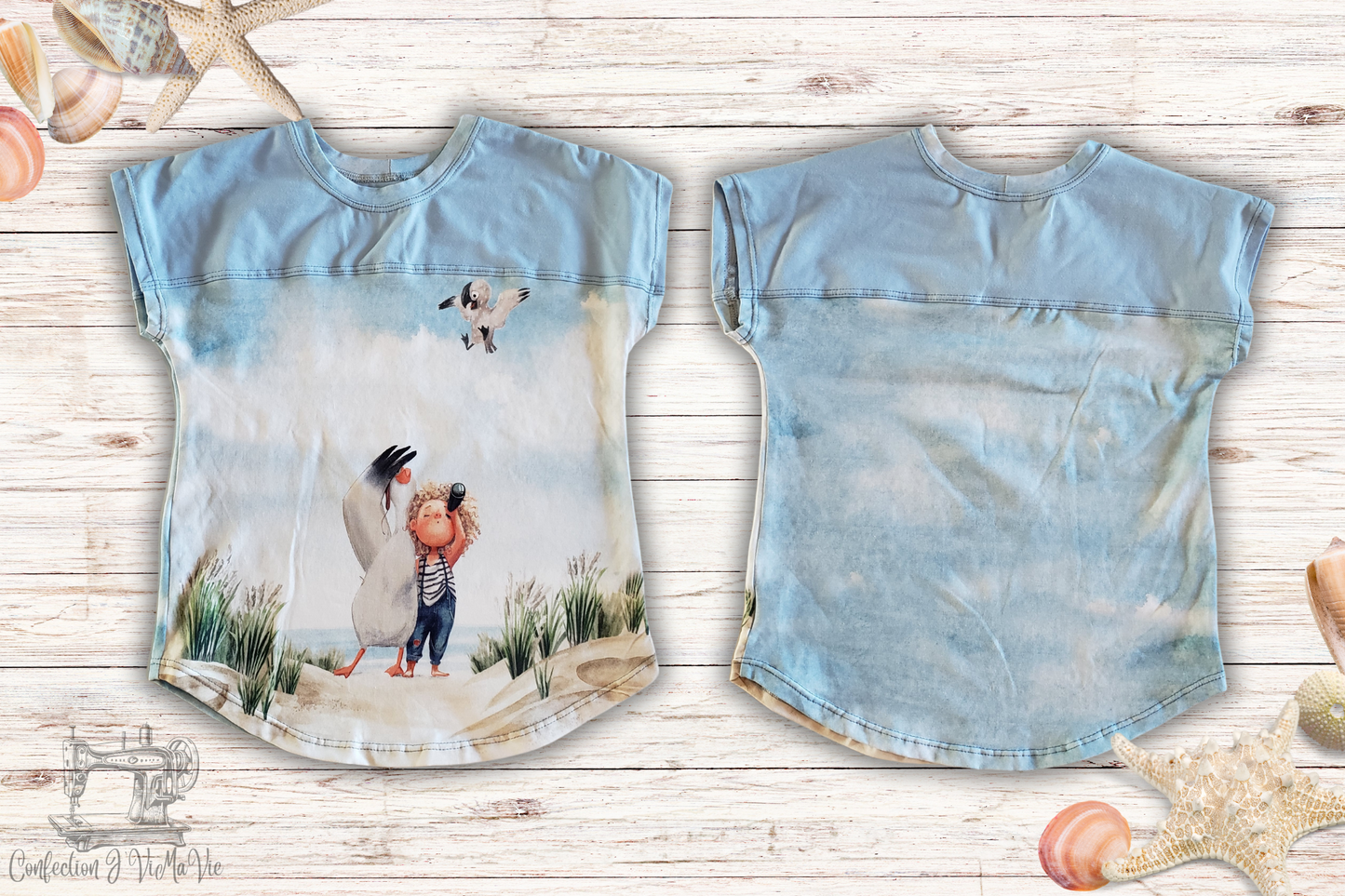 Chandail T-shirt Goéland en enfant