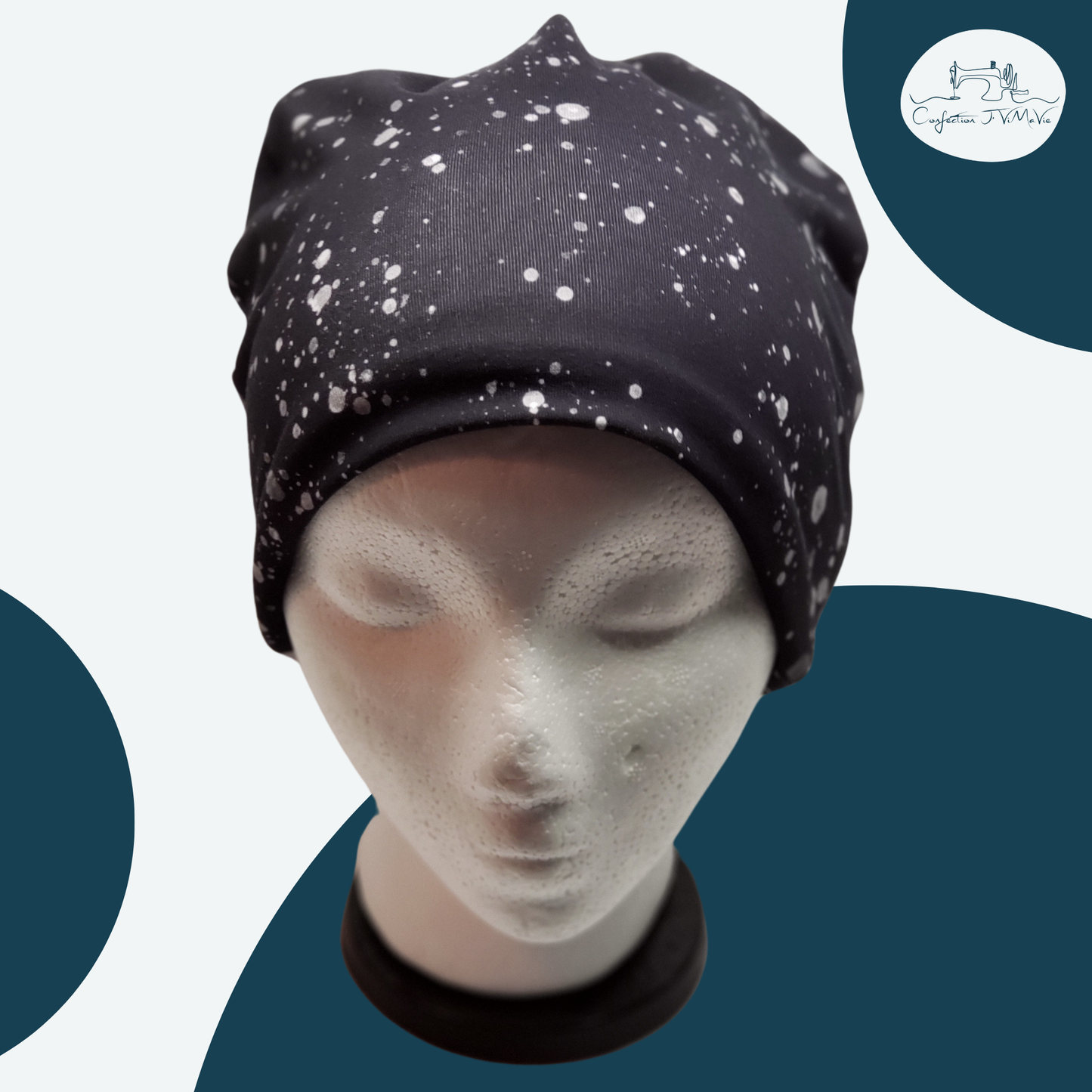 Tuque Triangle noir tacheté