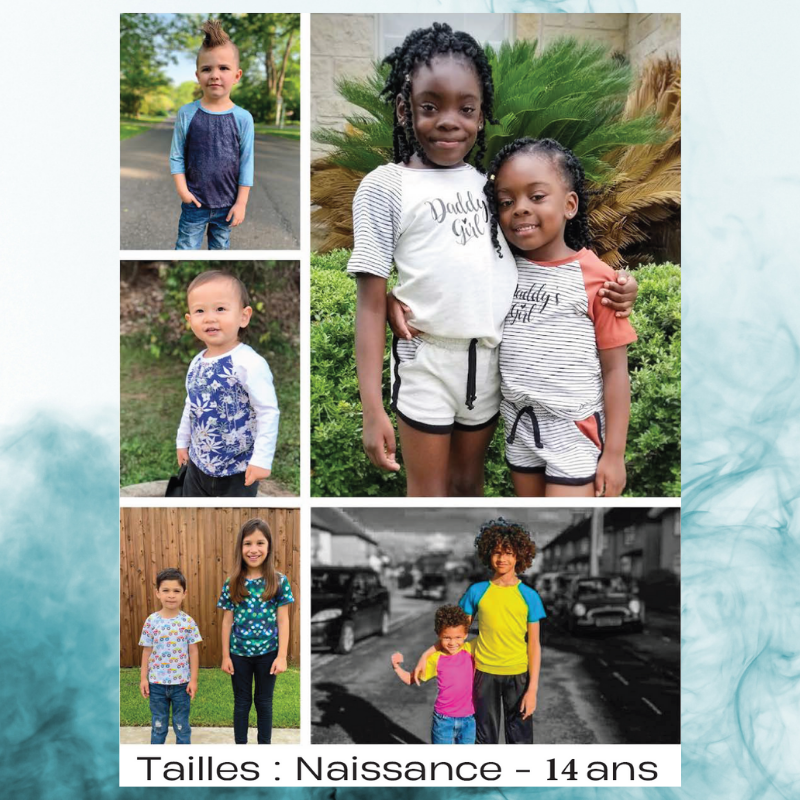 Chandail T-shirt Raglan unisexe