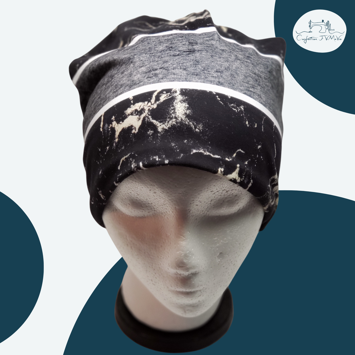 Tuque rayé et marbré