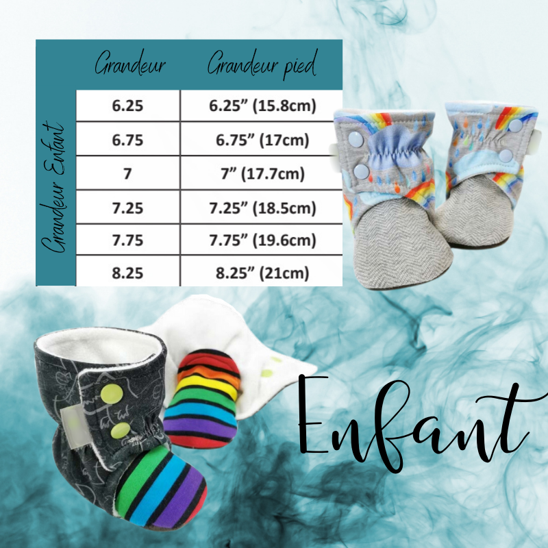 Pantoufle enfant sur mesures