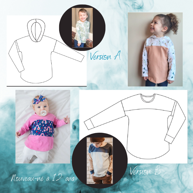 Chandail à manche longue unisexe