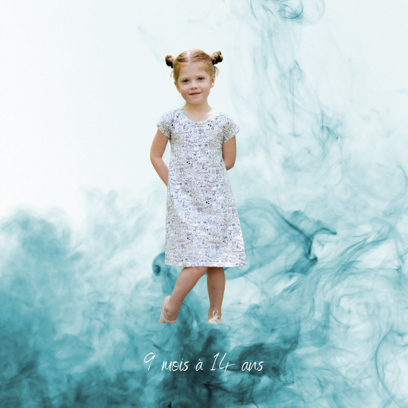 Robe à manche courte