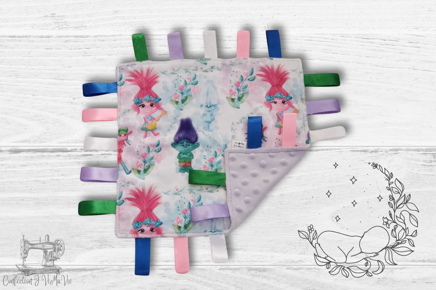 Couverture étiquette Trolls