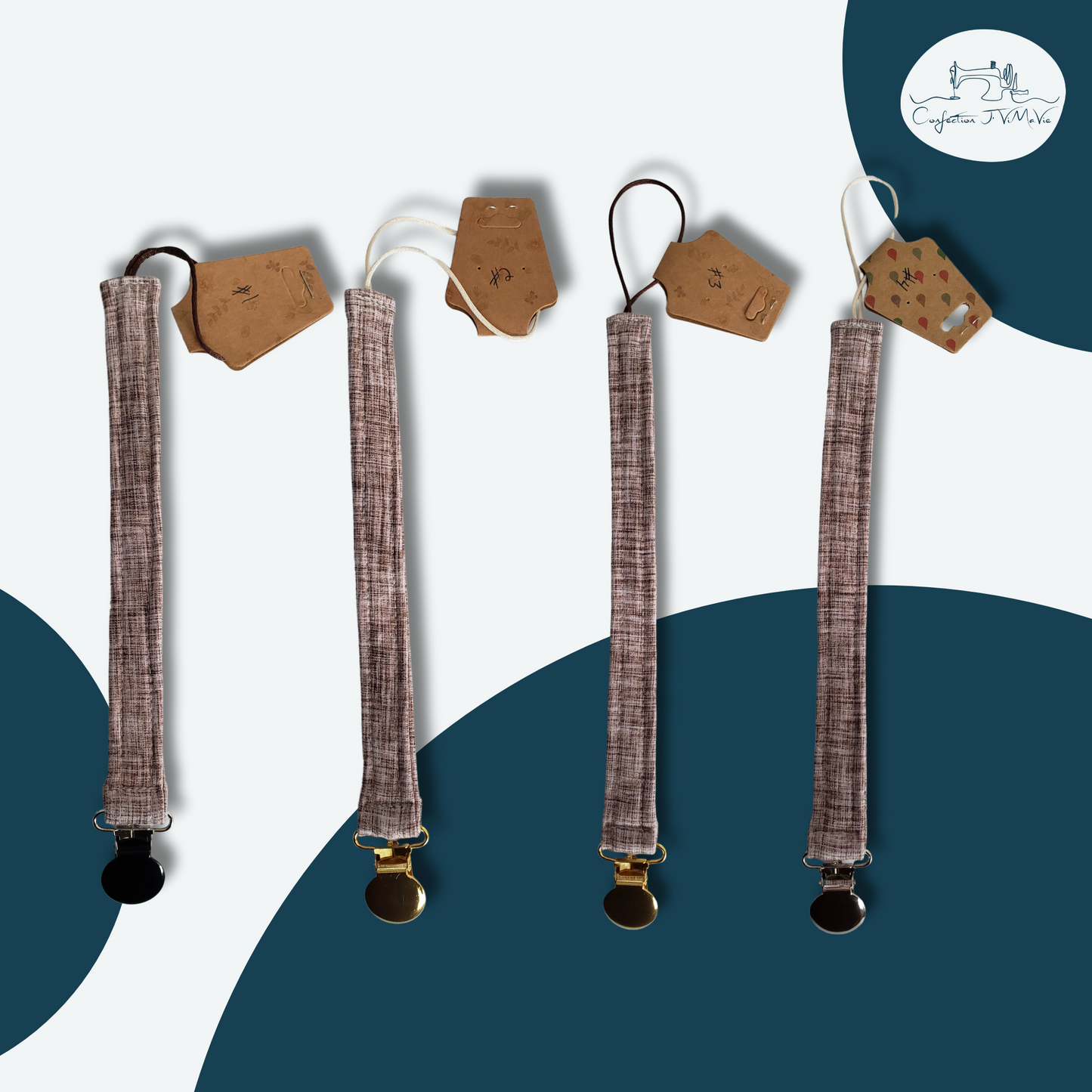 Attache-suce Effet lin beige # 1