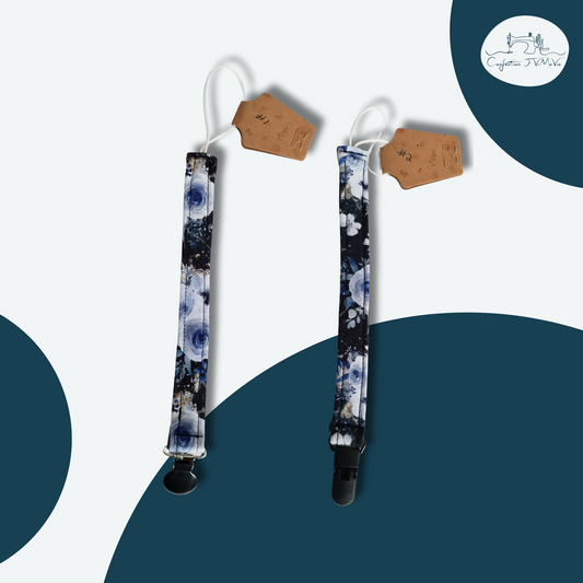 Attache-suce Fleur et papillon bleu # 1