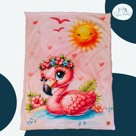 Couverture flamant rose