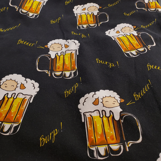 Tissu Mouton et bière