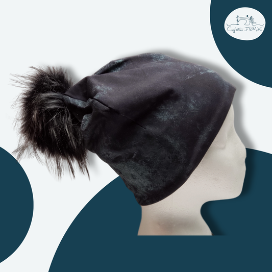 Tuque bleu acier