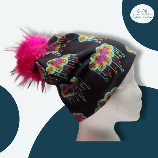 Tuque nuage néon