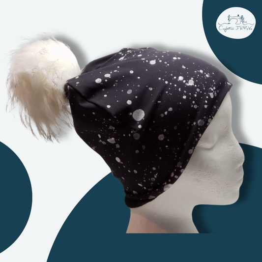 Tuque Triangle noir tacheté