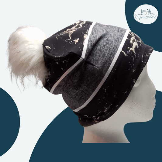 Tuque rayé et marbré