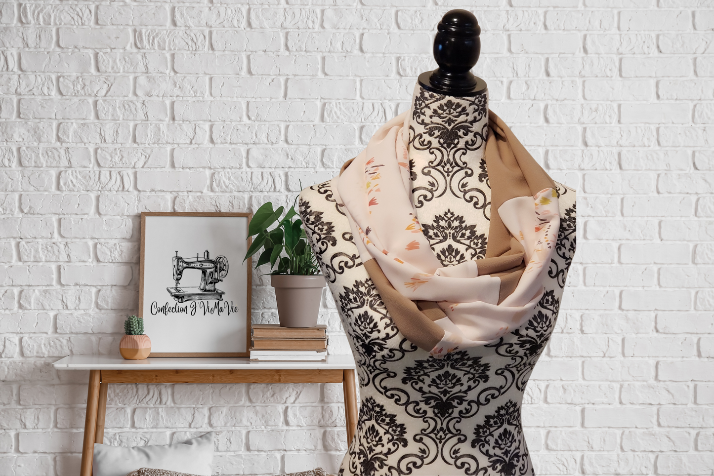 Foulard décoratif floral