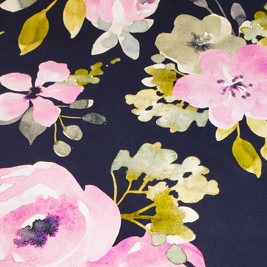 Tissu Grandes fleurs