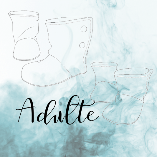 Pantoufle adulte sur mesures