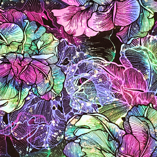 Tissu Florale flash