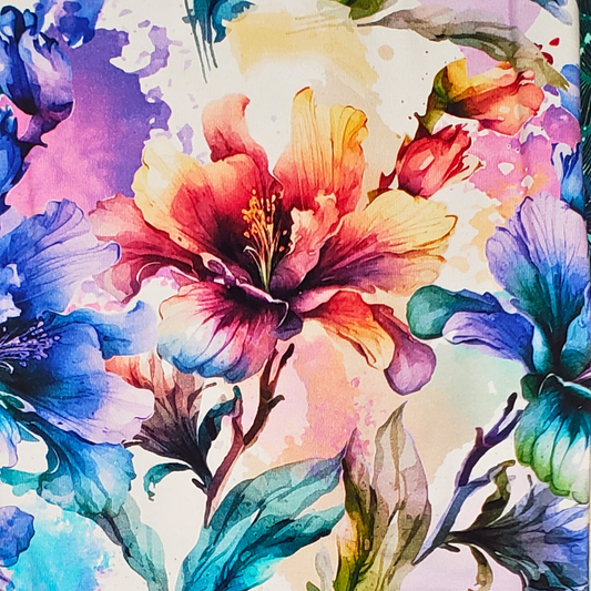 Tissu Florale coloré