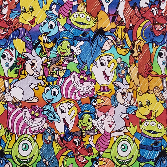 Tissu Personnages animés