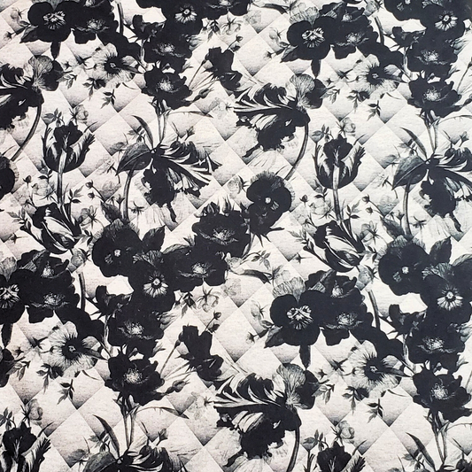 Fleurs effet matelassé