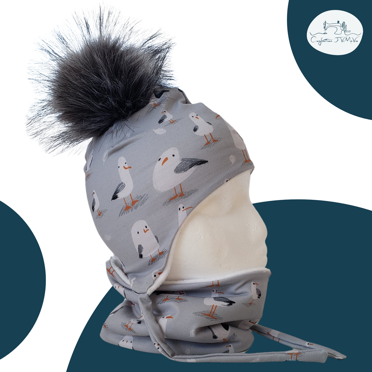 Ensemble tuque et cache cou, Goéland
