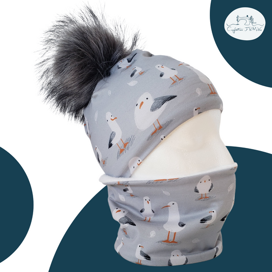 Ensemble tuque et cache cou, Goéland